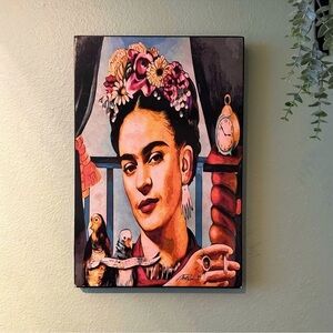 ✨Frida Kahlo Portrait | Canvas Print | Wood Panel Art | Box Frame | Mexico